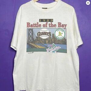 Giants Vs Oakland Athletics Battle Of The Bay 1989 World Series Shirt tee